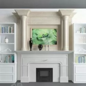 Home Tv Wall Cabinet 3d model