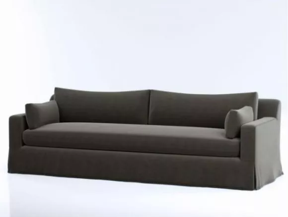 Home Double Sofa Grey Color 3d model Home Double Sofa Grey Color 3d model
