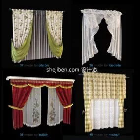 Idyllic Curtain Furniture 3d model