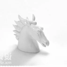 Horse Head Decorating Tableware 3d model