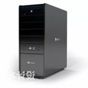 Black Pc Case 3d model