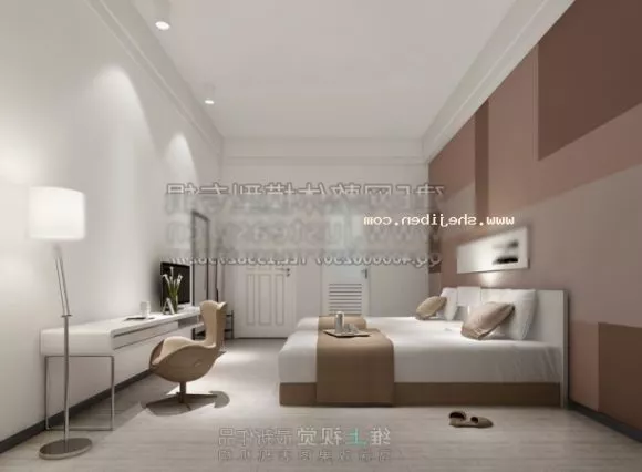 Bed With Under Drawers 3d model