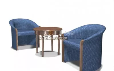 European Style Wooden Bedside Table 3d model