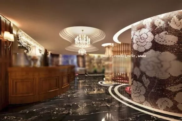 Hotel Front Desk Hall Space Interior 3d model Hotel Front Desk Hall Space Interior 3d model