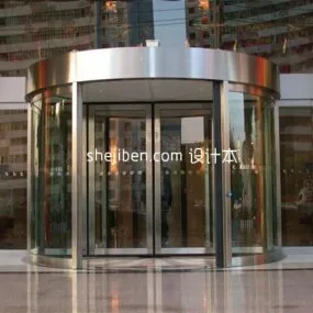 Hotel Revolving Door 3d model