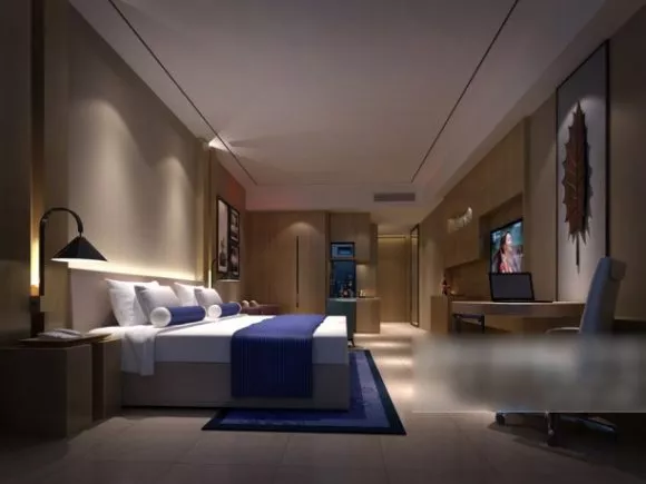 Dream Island Hotel Building 3d model