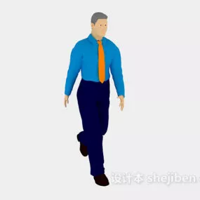 Human Character Business Man 3d model