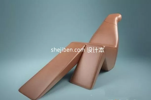 Curved Shaped Leather Recliner 3d model Curved Shaped Leather Recliner 3d model