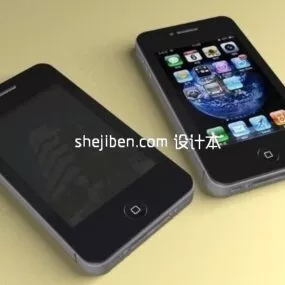 Iphone 4 Apple Phone V1 3d model