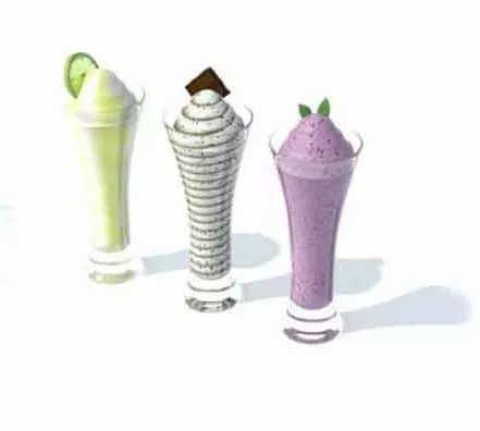 Ice Cream Glass 3d model Ice Cream Glass 3d model