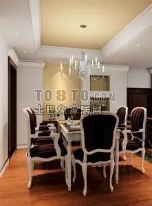 Indoor Dinning Space With Chair Table 3d model Indoor Dinning Space With Chair Table 3d model