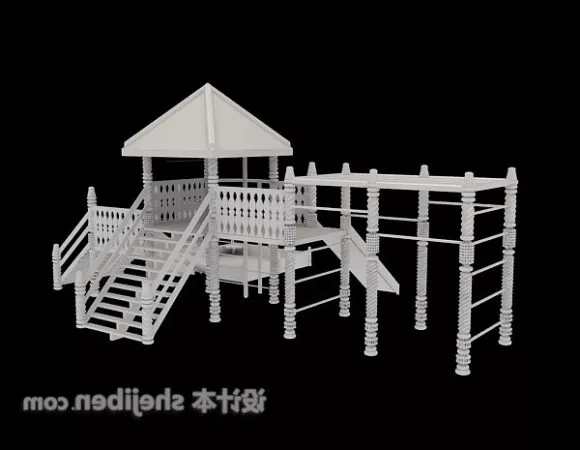 Indoor Children Playground Building 3d model Indoor Children Playground Building 3d model