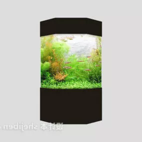 Aquarium Octagon Shaped 3d model