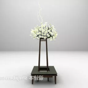 Indoor Flower Stand Decoration 3d model