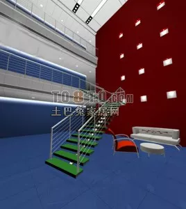 Indoor Living Room Duplex Space Interior 3d model Indoor Living Room Duplex Space Interior 3d model
