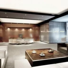 Office Entrance Room Interior Scene 3d model