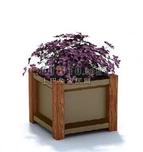 Large Indoor Potted Plant V1 3d model