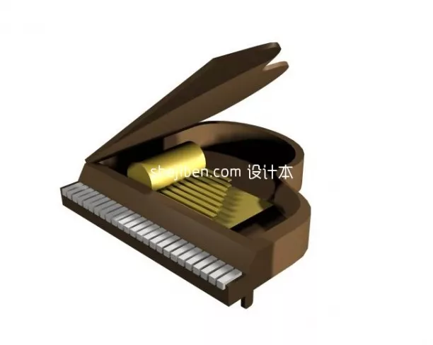 Electronic Organ Piano 3d model