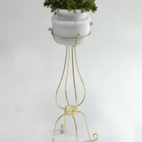 Indoor Iron Flower Rack 3d model