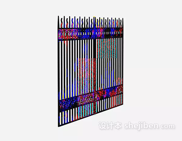 Antique Staircase Handrail 3d model