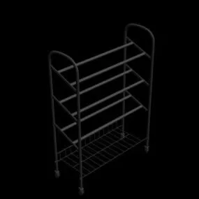 Iron Shoes Rack 3d model