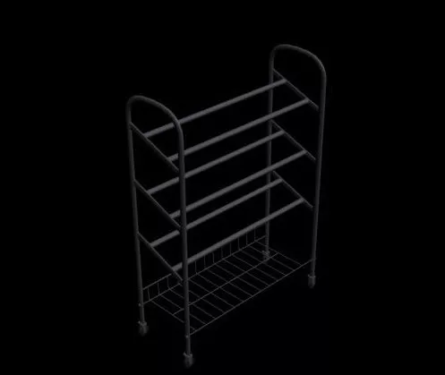 Kitchen Rack With Open Shelf 3d model