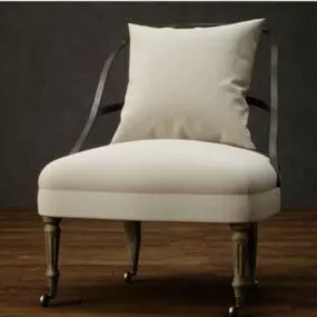 Iron Single Chair Sofa 3d model