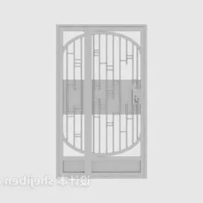 Iron Small Door White Painted 3d model