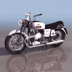 Vintage Motorcycle Italian Style 3d model