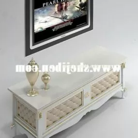 European Tv Cabinet Classic Decor 3d model