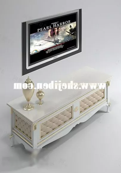 Antique Commode Desk Furniture 3d model