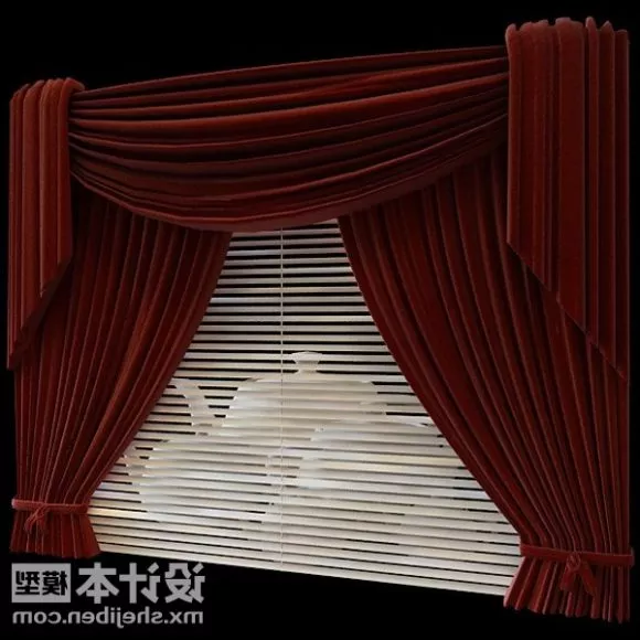 Collapsed Curtain Two Layers 3d model
