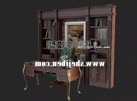 Simple Bookshelf 3d model