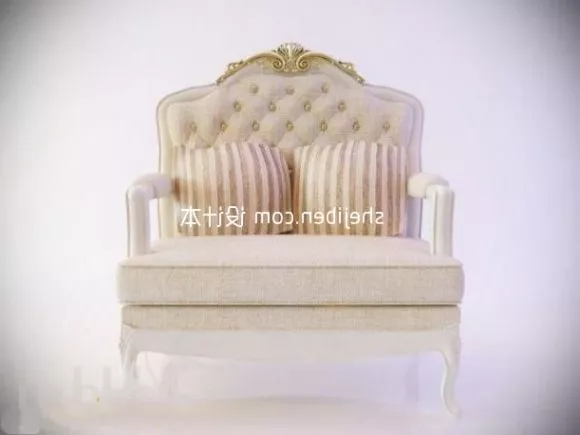 Two Seats Sofa Chair 3d model Two Seats Sofa Chair 3d model
