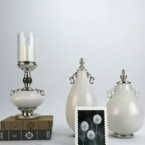 Candlestick Tableware Decoration 3d model