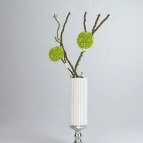Table Flower Ornament Pot 3d model