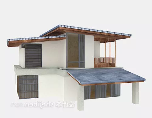 Small House Large Canopy 3d model