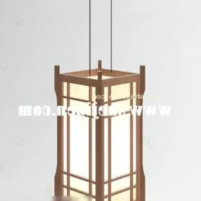 Japanese Chandelier Lamp 3d model