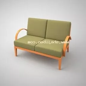 Japanese Sofa Greed Upholstery 3d model