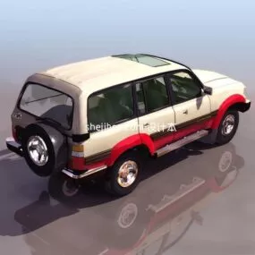 Old Jeep Vehicle 3d model