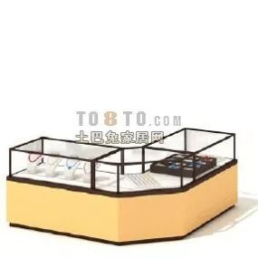 Jewelry Counter Display Cabinet 3d model