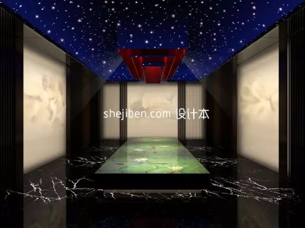 Hall Building Interior 3d model