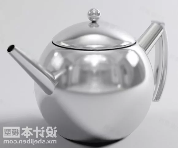 Red Kettle 3d model