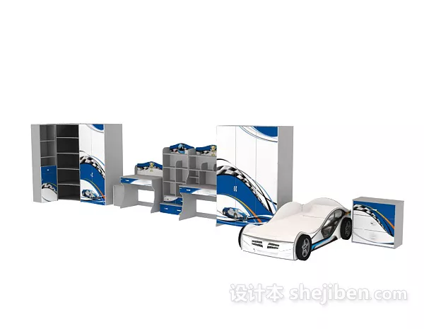 Spirou Turbot Convertible Car 3d model