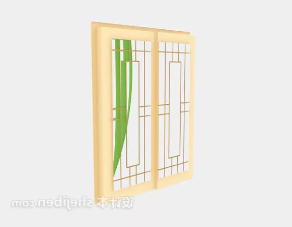 Alu Window Double Hung Style 3d model