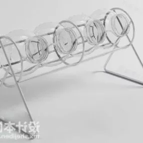 Kitchen Stainless Steel Stand 3d model