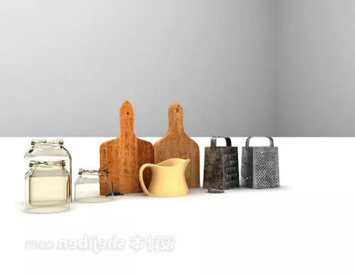Kitchen Supplies 3d model Kitchen Supplies 3d model