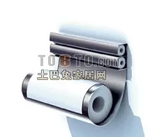 Kitchen Supplies Paper Holder 3d model