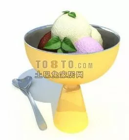 Kitchenware Tableware Fruit Bow 3d model