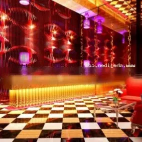 Entertainment Room Interior Decor 3d model